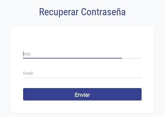 recuperar contraseña maher app